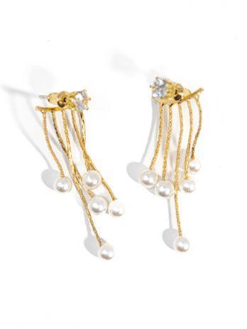 Pendientes Joya Cuerdas Brillantes