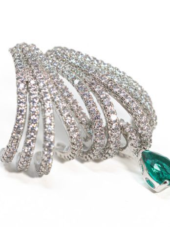Pendientes Joya Cristal Esmeralda