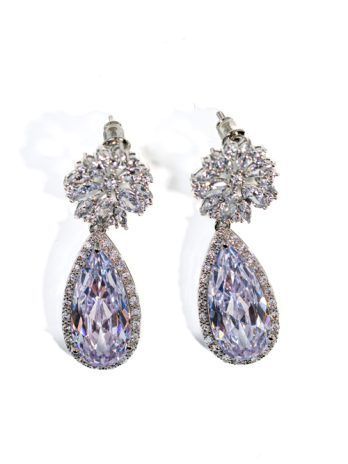 Pendiente Joya Cristal Plata