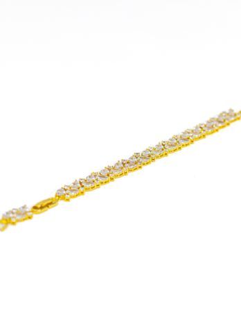 Pulsera Cristal Dorado