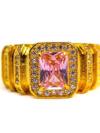 Anillo Piedra Rosa