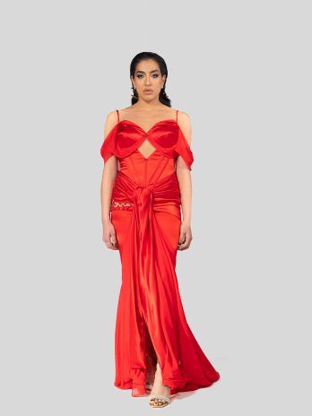 Vestido Rojo Antonio Acosta