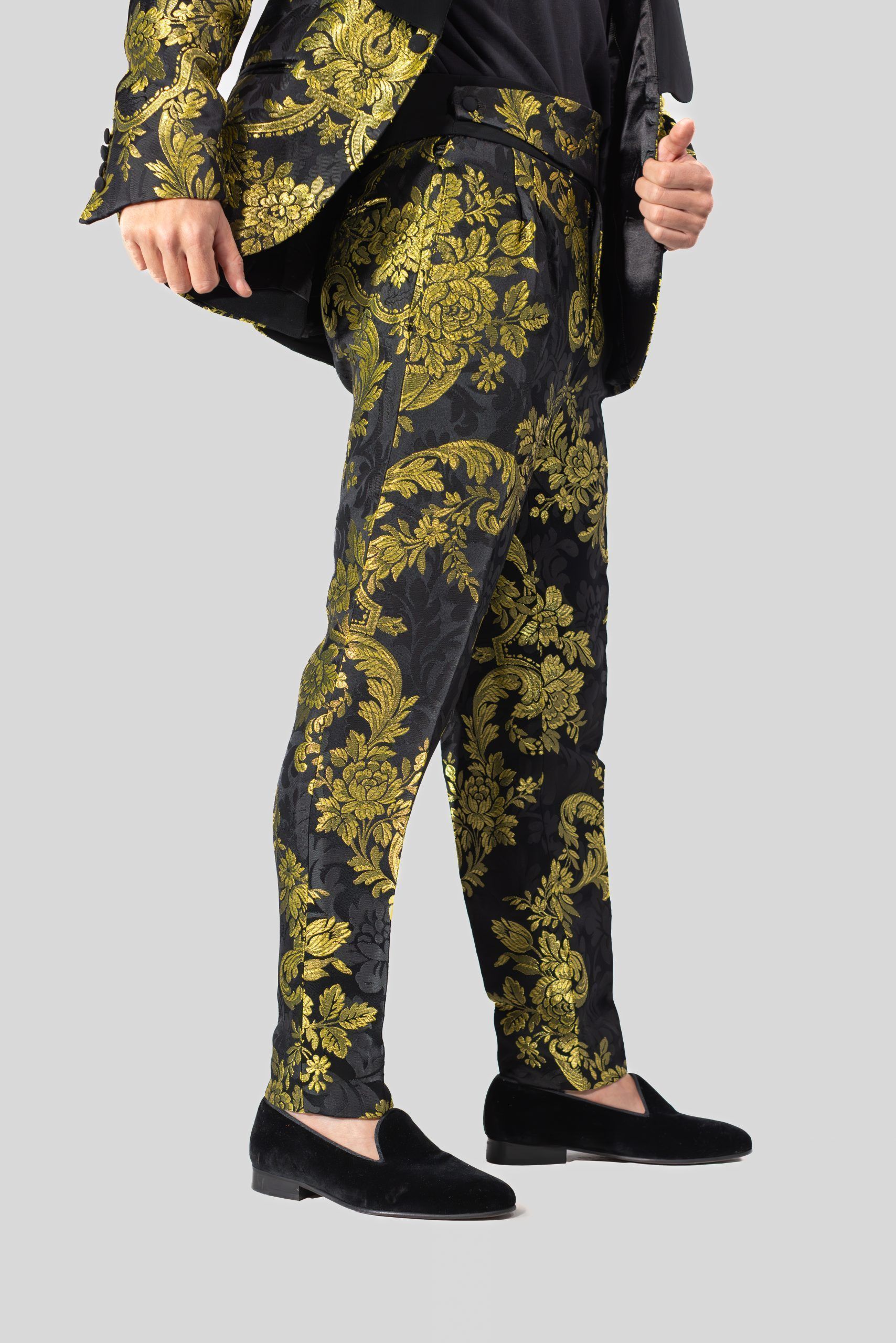 Traje Completo Brocado Gold Antonio Acosta - Imagen 4